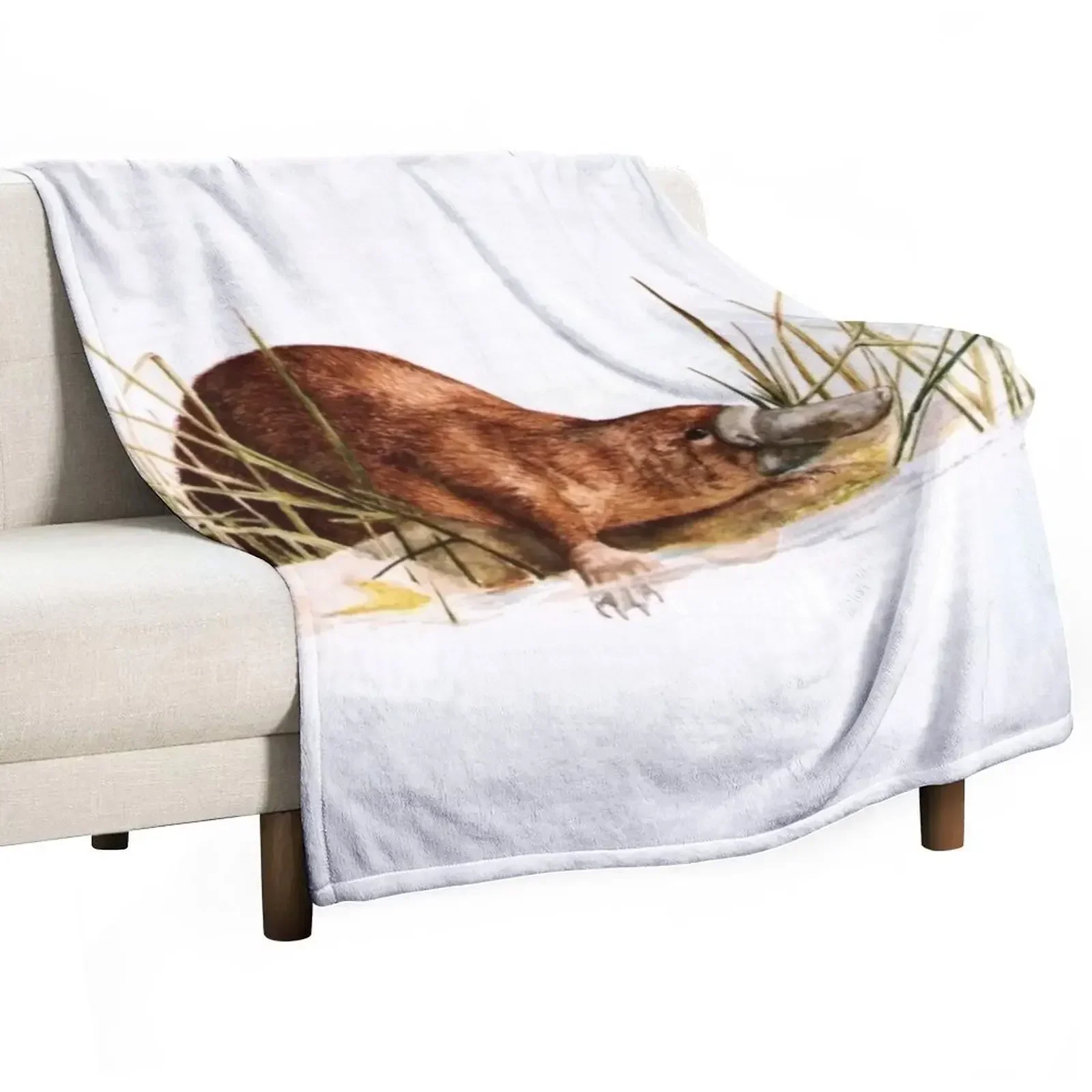 Platypus Throw Blanket bed plaid christmas gifts Decorative Beds Blankets