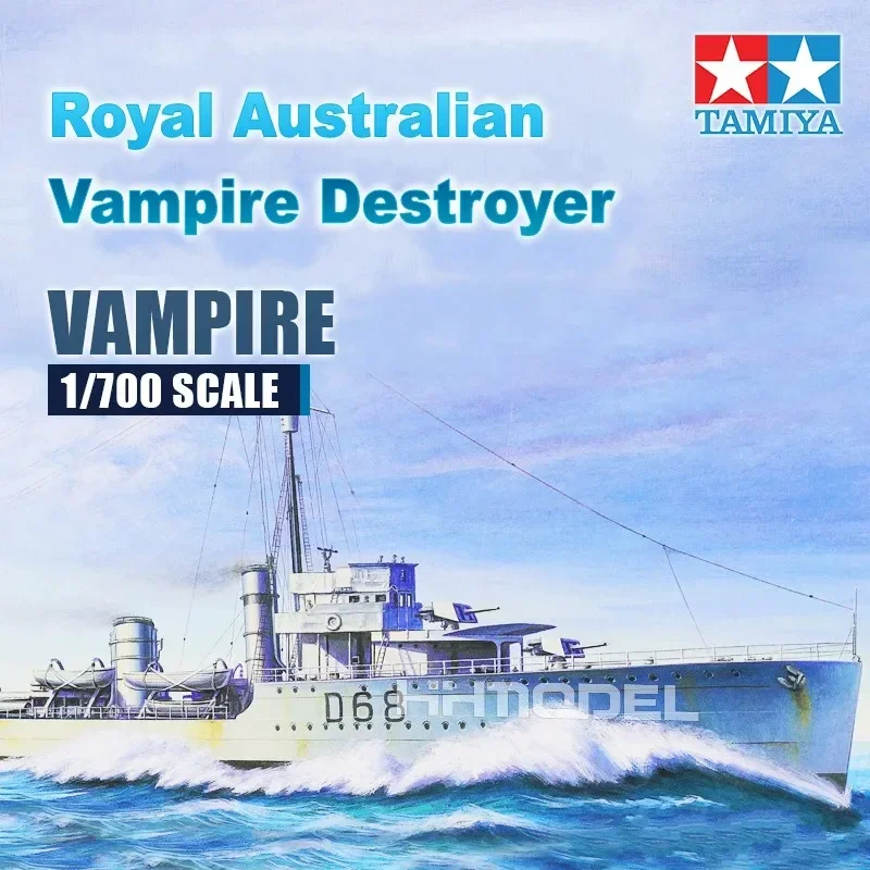 Tamiya 31910 Assembly Model 1/700 Scale Boats Royal Australian Vampire Destroyer Model Building Kits for  Model Hobby DIY