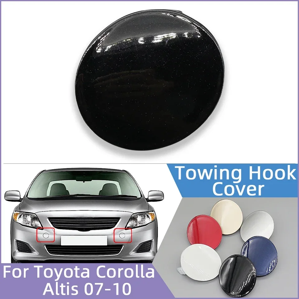 

For Toyota Corolla Altis 2007 2008 2009 2010 Auto Part Front Bumper Tow Hook Hauling Eye Cover Lid Towing Hook Trailer Cap Trim