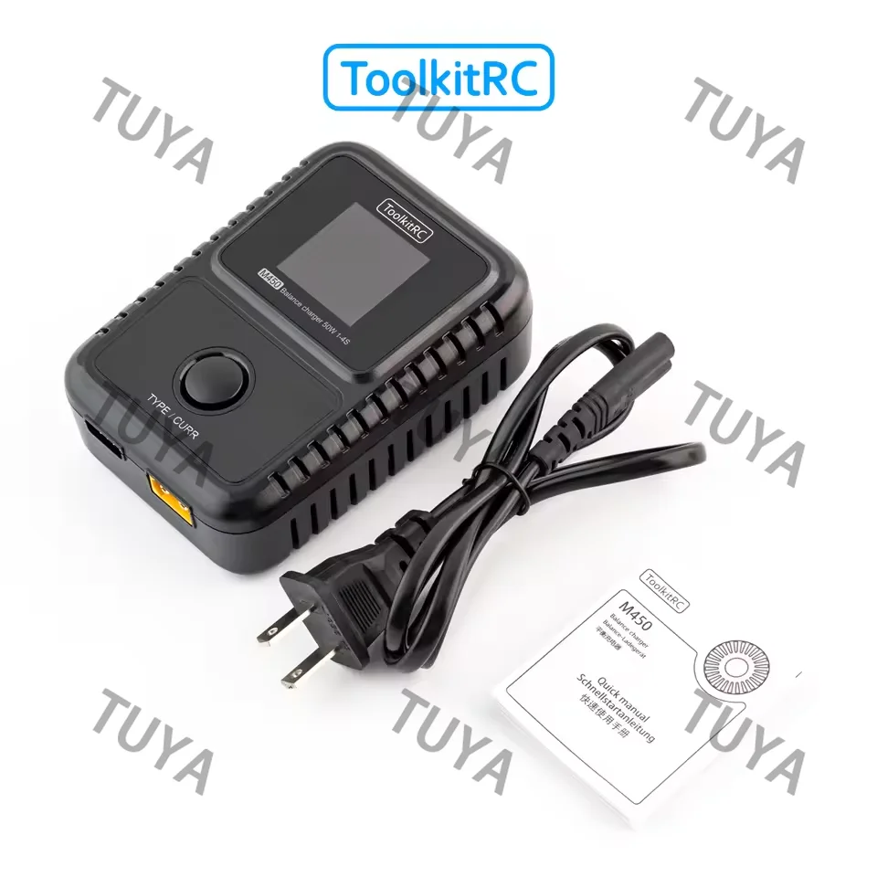 M450 Smart Lipo Battery Charger Discharger AC 50W 2-4S Suitable For Remote Control Car Aircraft Toy Parts FPV Model