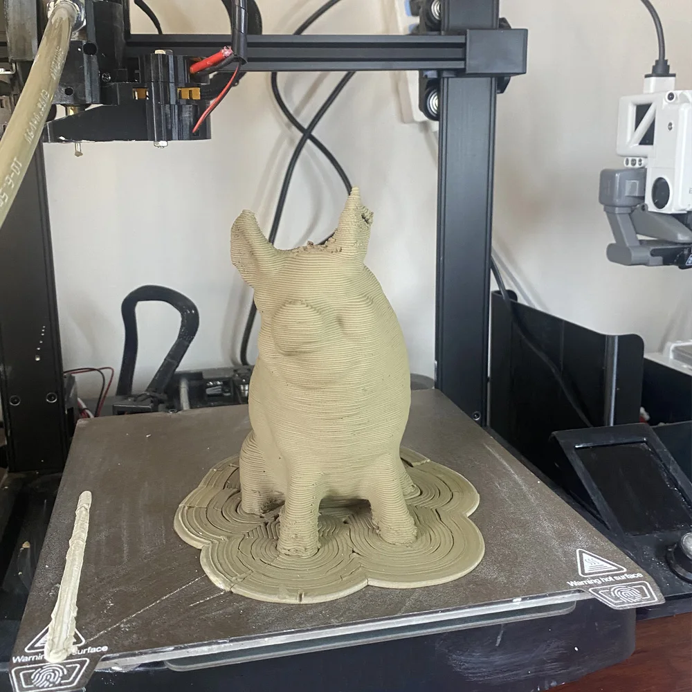 طابعة سيراميك ثلاثية الأبعاد، طابعة طين أندر 3 CR-10 حزمة ترقية تجربة تعليمية سيراميك ثلاثية الأبعاد