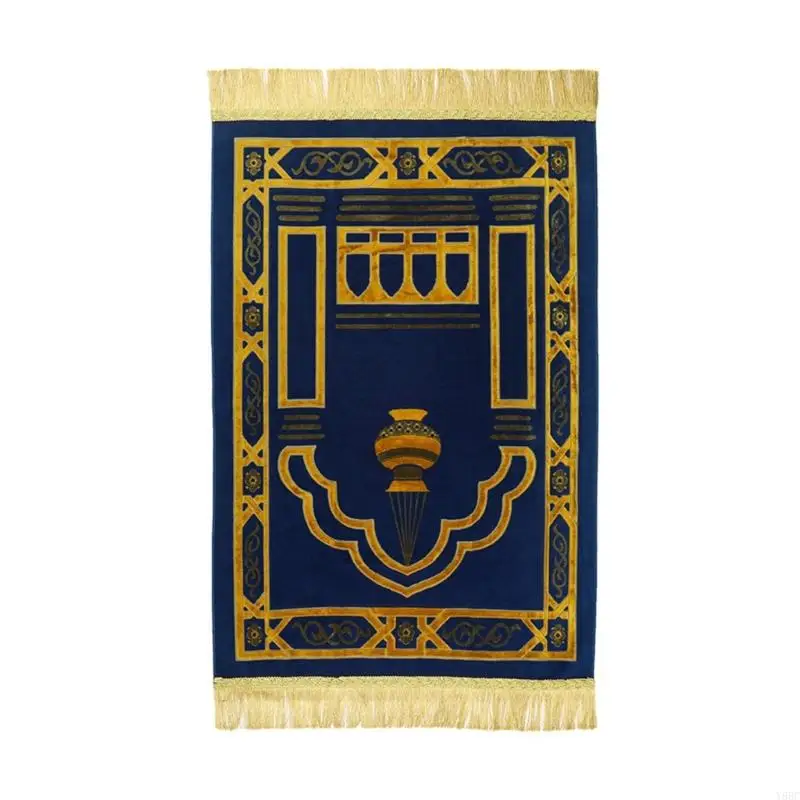 Y88C Portable Washable Muslims Prayer Mats Rugs Islamic Carpet Islamic Eid Decoration