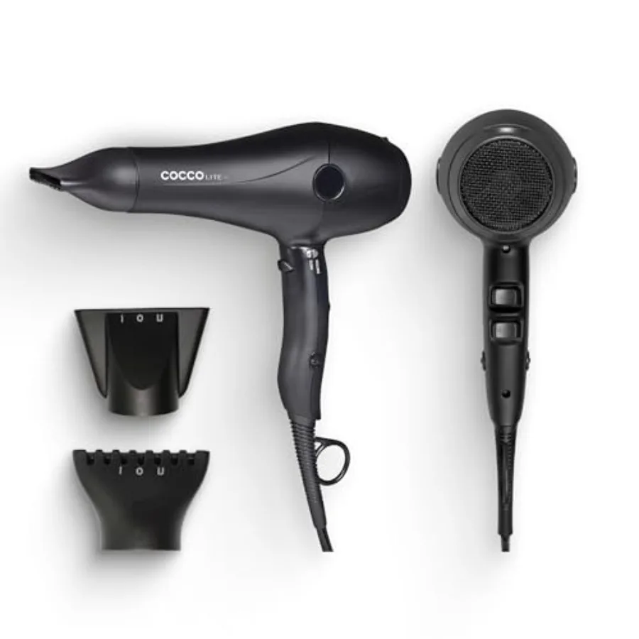 

Lite Pro XL Hair Dryer for professional use, ultra lightweight black ceramic and ionic intel system for fast drying and frizz c
