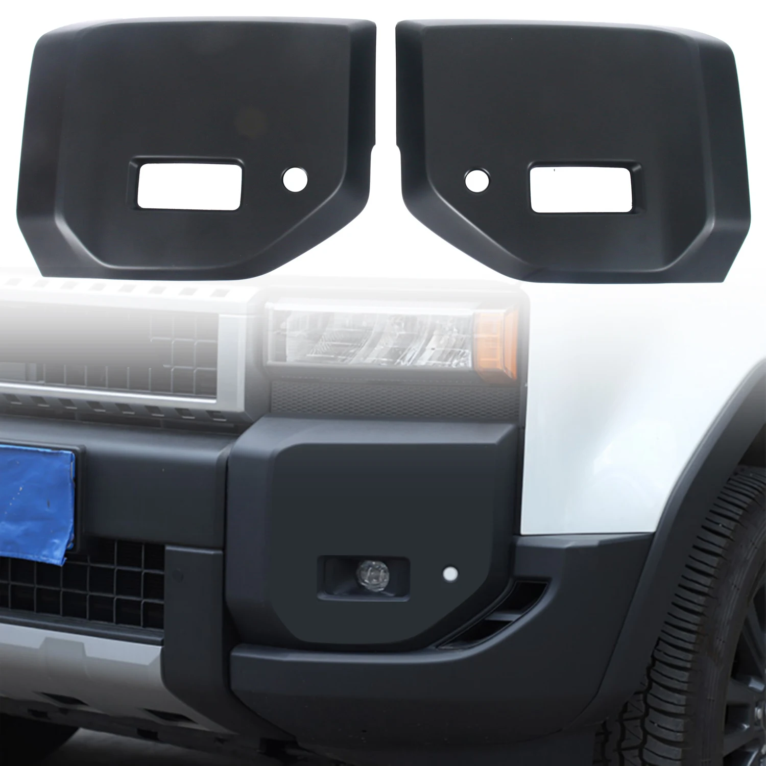 

For Toyota Land Cruiser Prado J250 LC250 2024 2025 Car Accessories ABS Front Fog Light Lamp Decor Cover Trim 2pcs