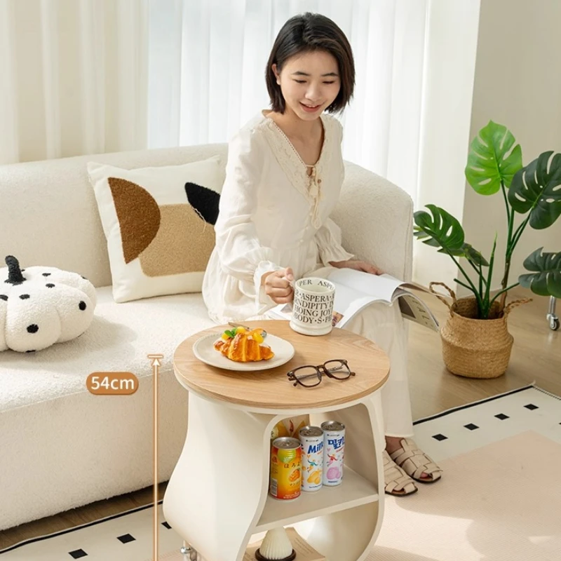 

Кремовый стиль C-образный диван, боковой стол, сверхмощный французский магазин чая с молоком, небольшой столик, скандинавский балкон, круглый стол, большой нескользящий стол