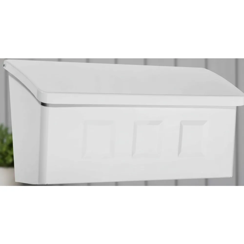 

Galvanized Steel Wall Mount Mailbox, Easy Install, Weather Resistant, for Home & Office Use