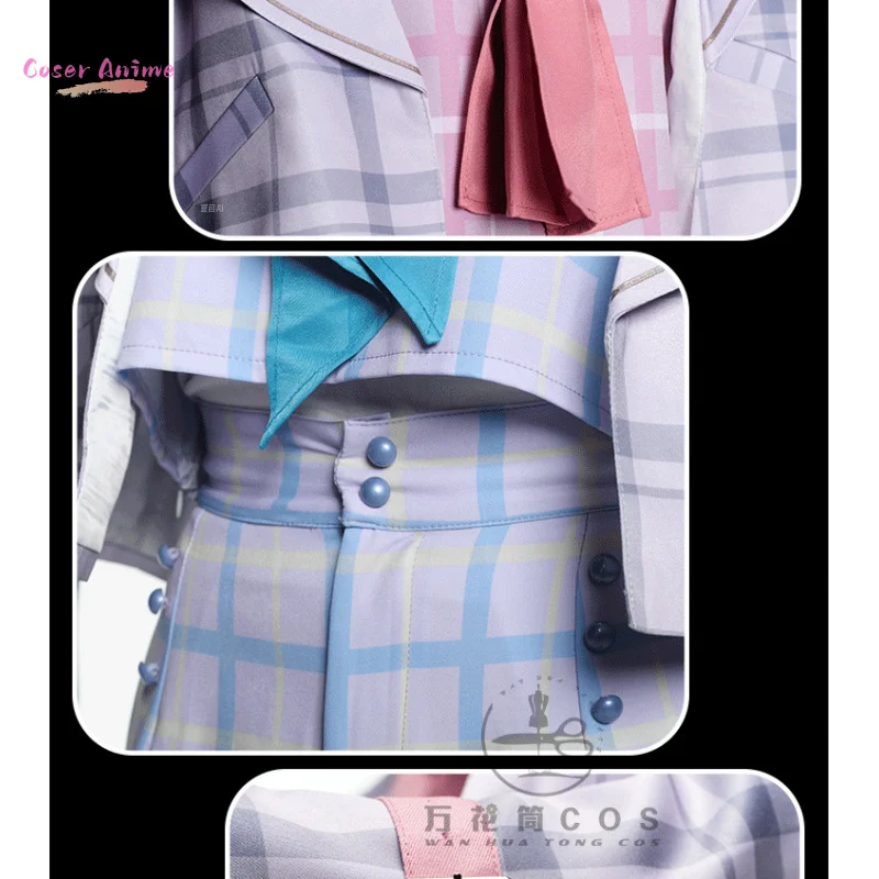 لعبة NIJISANJI Kanae Kuzuha أزياء تنكرية موحدة لحفلة الهالوين للنساء والرجال كرنفال الدعامة