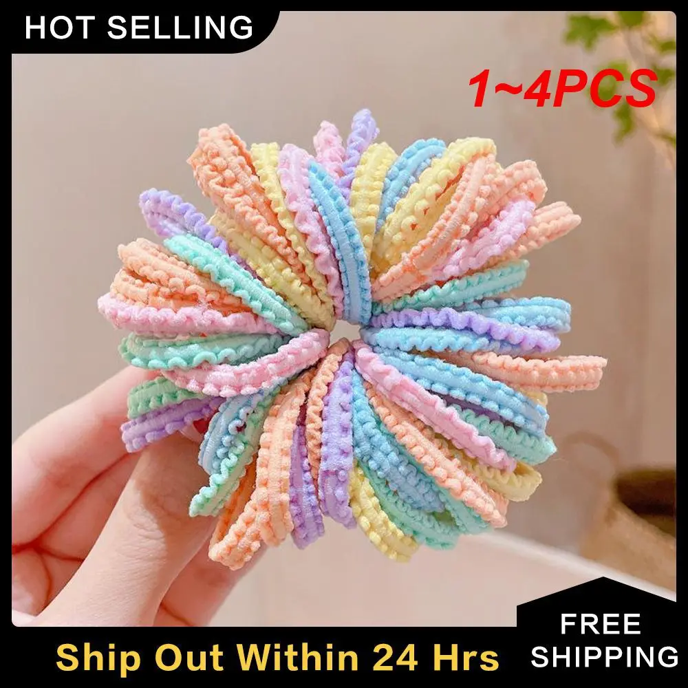 1~4PCS Hair Accessory Seamless Headband 100 Pieces/set Of Childrens And Hair Bands Tie A Hair Loop Hair Ropes/rubber Bands