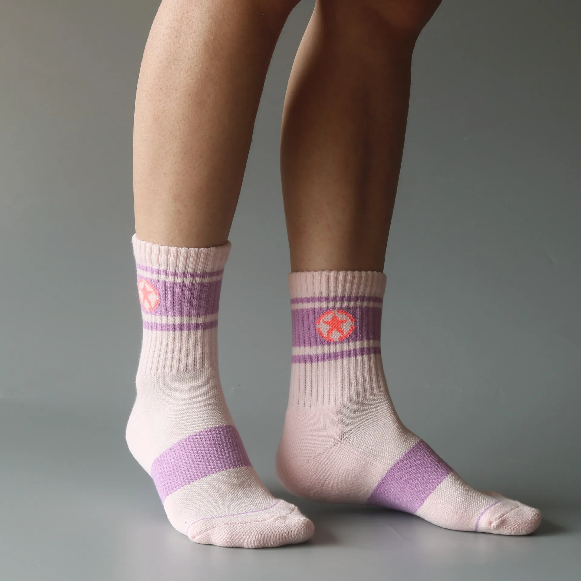 

New Premium Sports Crew Cotton Socks Terry Athletic Cycling Men Women Advanced Breathable Fabric Ultimate Comfort Support 1W502