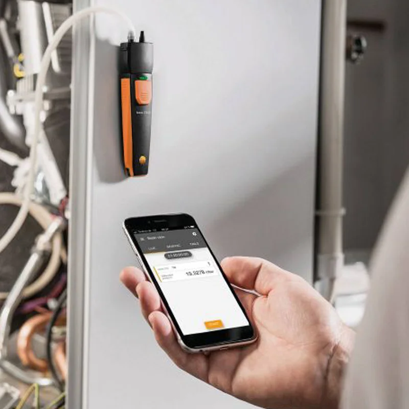 أداة قياس الضغط التفاضلي Testo 510i مع تشغيل الهاتف الذكي 0560 1510 510I