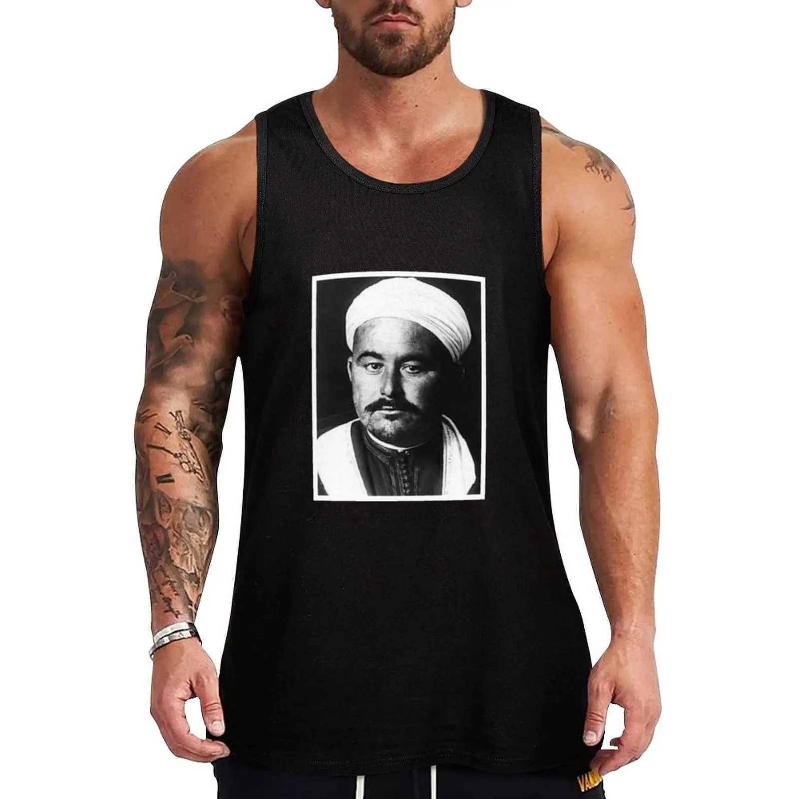 

Abdelkarim elkhetabi Rif Tank Top Gym T-shirts for men muscular man Men's clothing brands bodybuilding men clothes