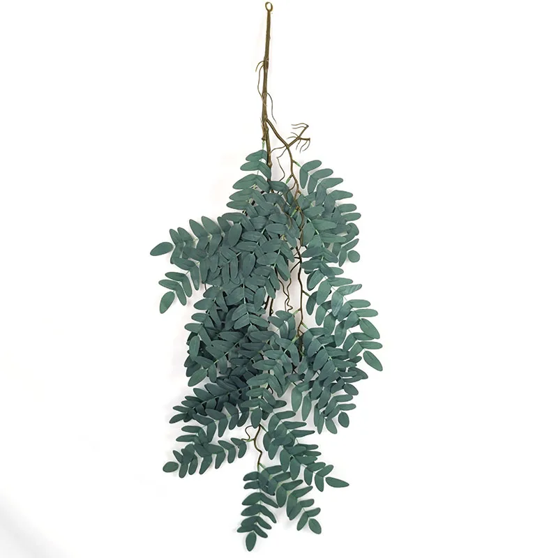 

Simulated Huai Tree Leaf Wall Hanging Home Soft Decoration Green Plant Photography Props Background Wall Branch Leaf Accessories