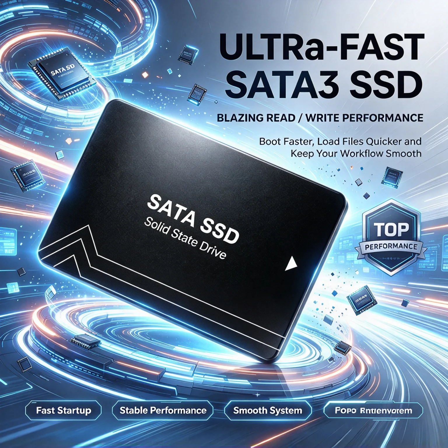 2.5-Inch SATA3 Solid State Drive, Built-in SSD, 2TB/1TB/500GB/4TB, Hard Disk, Laptop, Notebook, Desktop. Turbo Max.