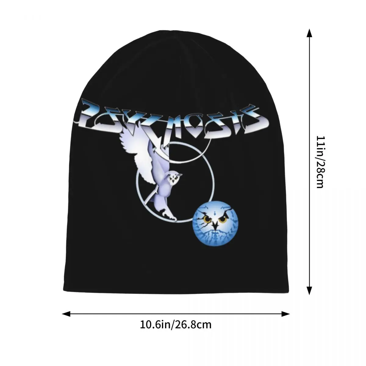 أميغا Psygnosis البومة Skullies قبعة حريمي دافئة الخريف الشتاء في الهواء الطلق قبعة محبوك بونيه قبعات للجنسين الكبار