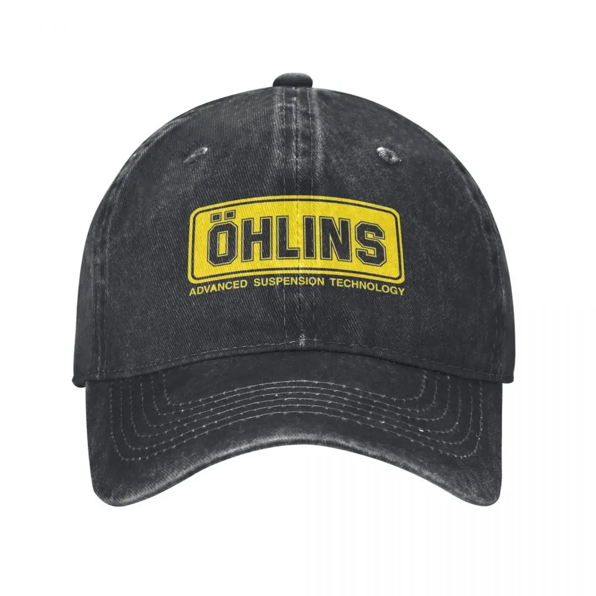 Vintage Ohlins Shock Logo Racing Baseball Cap Men Women Distressed Washed Snapback Cap RXF34 M.2 Shock Outdoor Adjustable Hats