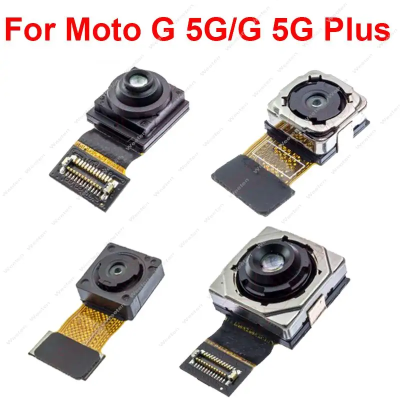 

Font & Rear Main Camera For Motorola MOTO G 5G G 5G Plus Rear Primary Front Selfie Facing Camera Flex Cable Repiar Parts