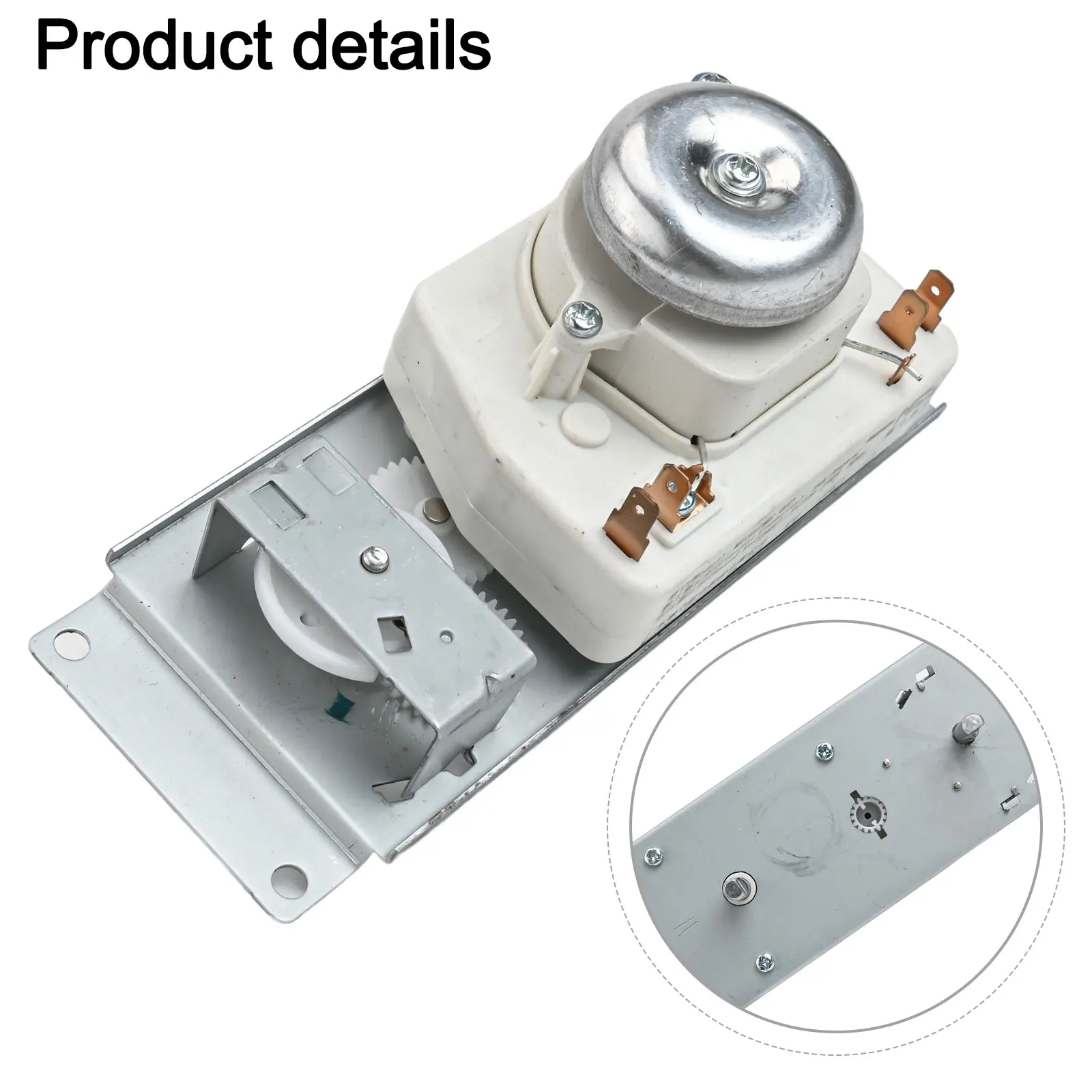 White Color Stainless Steel Timer Switch Microwave Timer Switch For Cooking Stainless Steel High Temperature Resistant