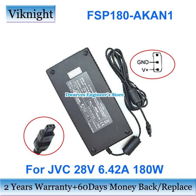 

Genuine 28V 6.42A 180W AC Adapter FSP180-AKAN1 9NA1802000 Charger For JVC GD-32X1 LCT2582-001A-H MONITOR Power Supply