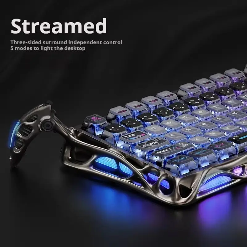 Gravastar Cocoon Breaking 75k1 Pro Mechanical Keyboard Tri Mode Mechanical Customized Aluminum Alloy Wireless Gaming Esports