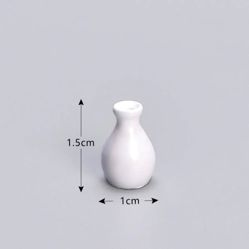 Mini vase de maison à beurre pour la décoration de la maison, fleur simplifiée, accessoire de simulation créatif, modèle de maison