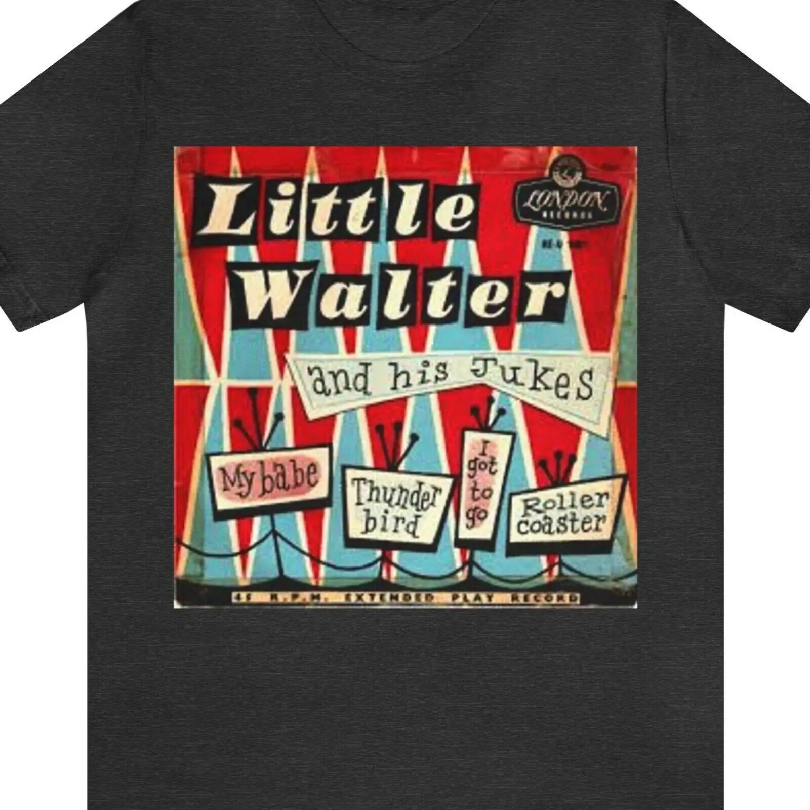 Little Walter and his Jukes Harmonica harp player baddest Chicago T Shirt