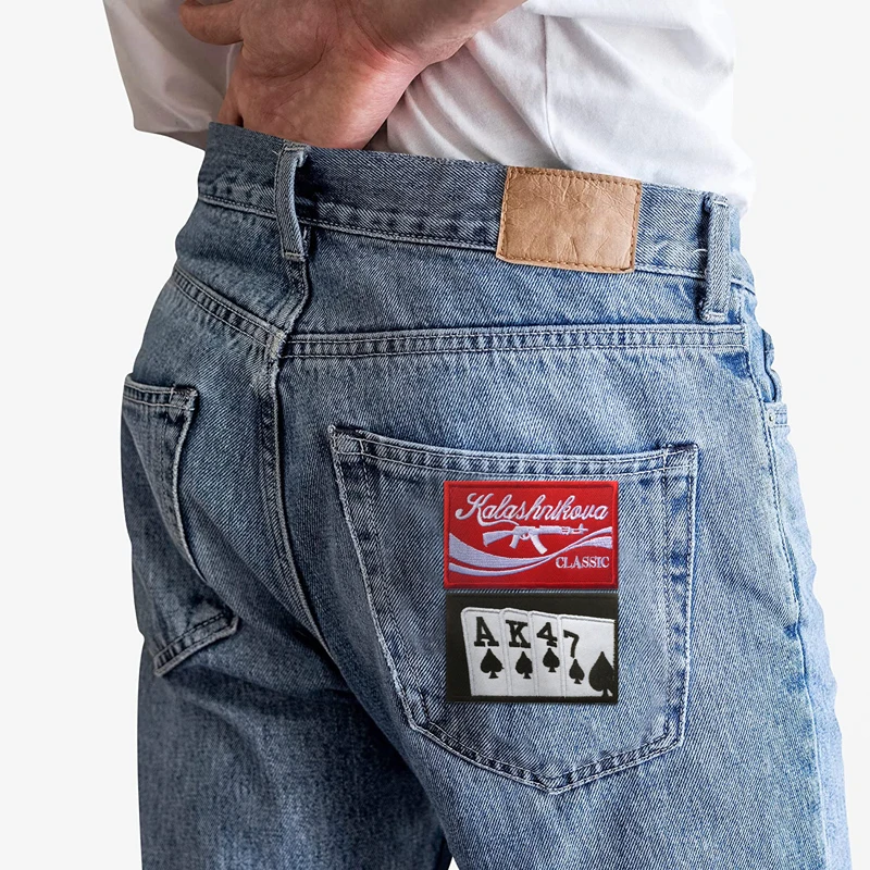 10 Pcs Outdoor Patches For Clothing Iron On Lots Bulk Wholesale Embroidered Designer Pack Jacket Poker Woman Tactical Letter Sew