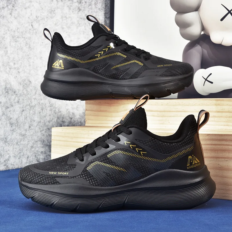 

Men's Leather Sneakers Breathable Comfortable Walking Shoes 2025 Casual Sports Shoes Anti-Slip Lightweight