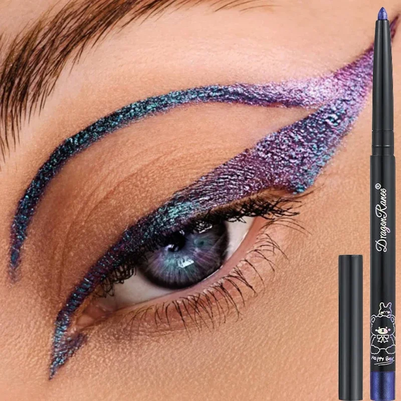 Aurora Multi Chrom Eyeliner Gel Stift wasserdichte Perle glänzend Metallic dauerhafte Augen Make-up Stift Glitter Eyeliner Pigment Kosmetik