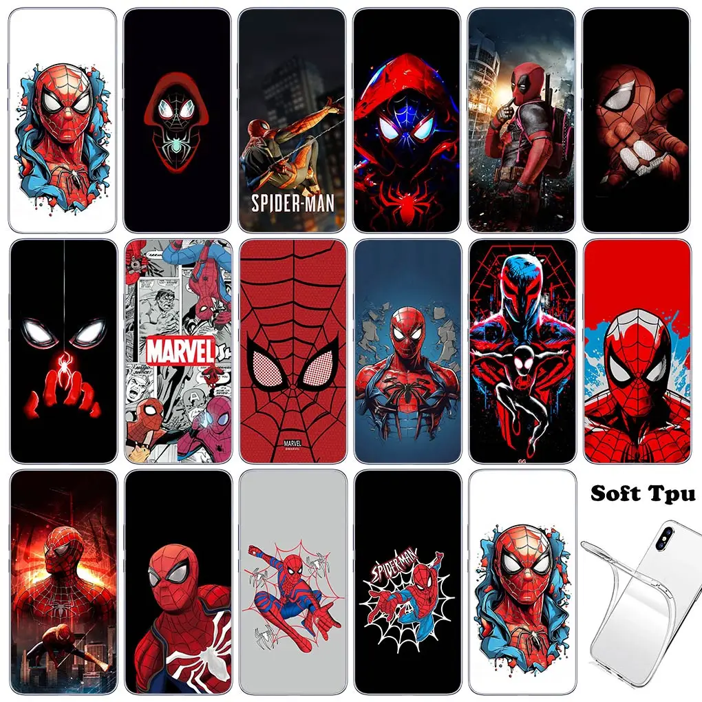 Spider Man Marvels Super Hero SpiderMan Cover for Motorola Moto G13 G14 G53 G54 G62 G72 G82 G84 E13 E20 G42 G32 G23 G22 Case