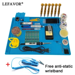 ESD Heat Insulation Working mat Soldering Station Iron Phone Computer Repair Mat Magnetic Heat-resistant BGA  Insulator Platform