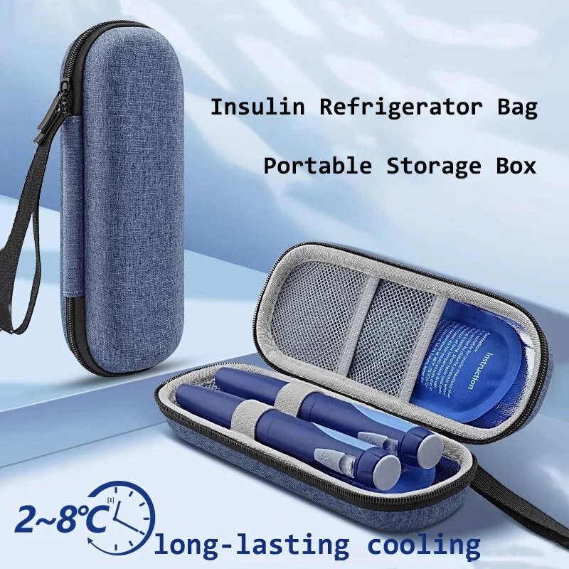 

Portable Insulin Cooling Bag Carry-on Protector Waterproof Diabetic Medication Storage Bag for Insulin Pen Daily Life and Trips