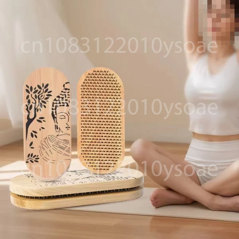 Wooden Square Acupoint Board, Foot Massage Board, Portable Stretching Board, Acupuncture And Massage Acupoint