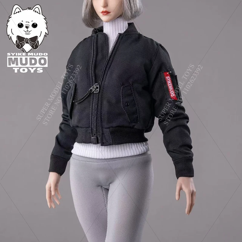

CTC-010 1/6 Scale Women Soldier Clothes Pilot Jacket Casual Fashion Solid Color Coat Fit 12-inches Action Figure Model Doll