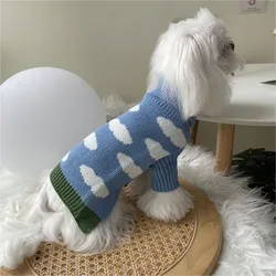 Pet Cute Cloud Sweater Puppy Winter Soft Pullover New Puppy Knit Teddy Warm Clothes Popular Pet Products