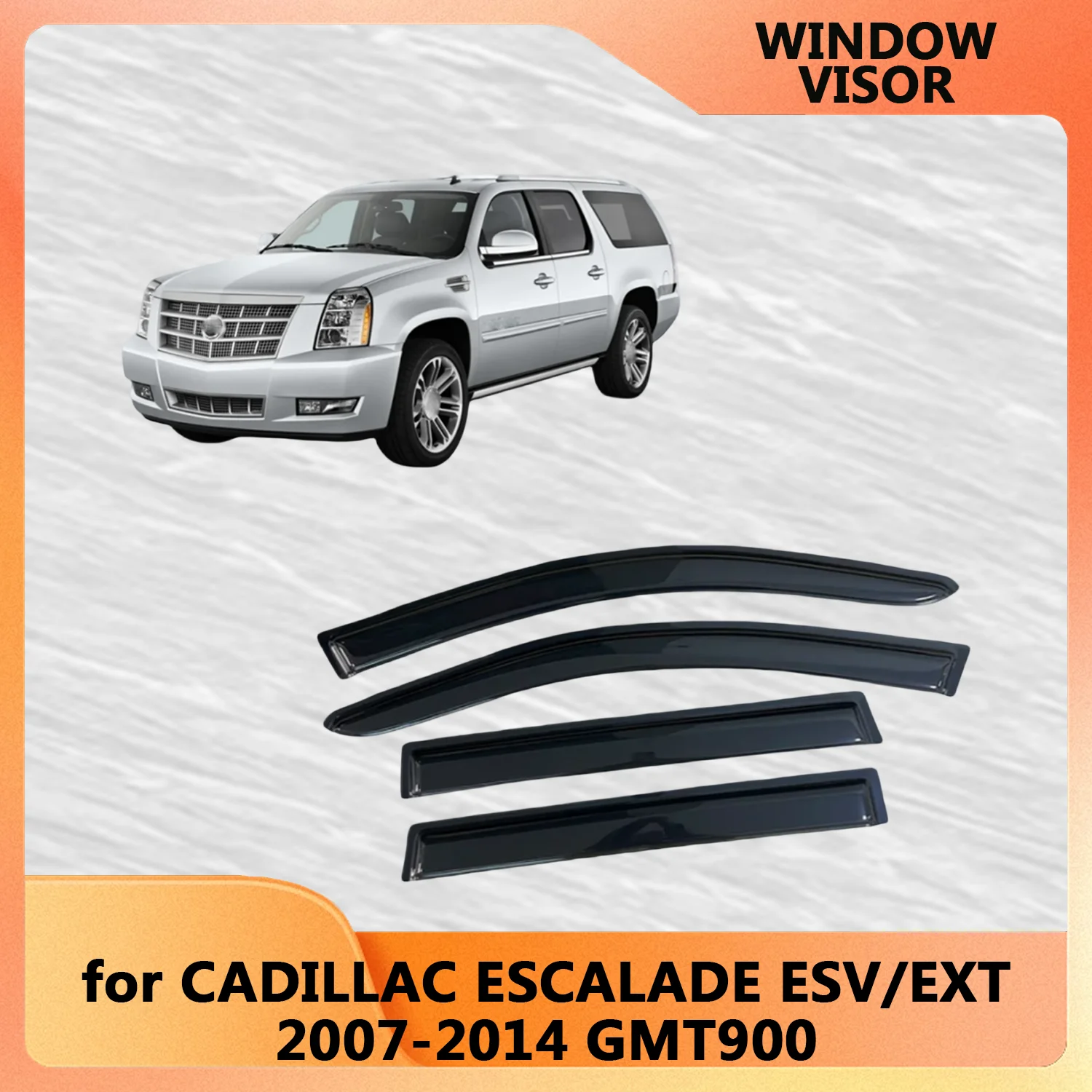 

Оконный козырек для CADILLAC ESCALADE ESV/EXT 2007-2014GMT900, ветровые дефлекторы, защита от дождя, дверной козырек, вентиляционные шторы, внешний козырек