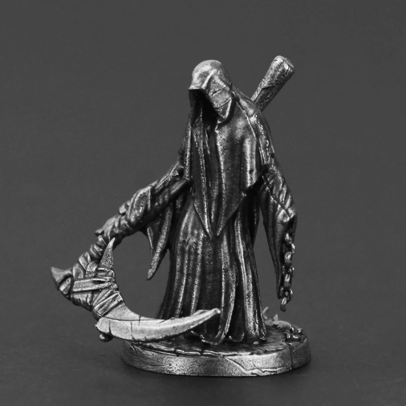 The Scythe Reaper Death Soldier Actionfiguren Metalldekor Brettspiel Spielzeug Schachfiguren Dekoration Desktop Miniaturzubehör