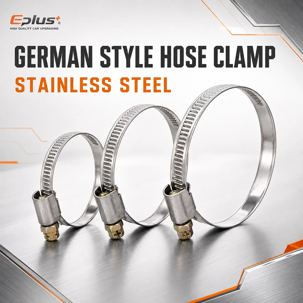 Adjustable universal Stainless Steel Pipe Clamps 8mm-170mm Anti-rust Hose Fasteners for Car Plumbing Water & Fuel Tubing