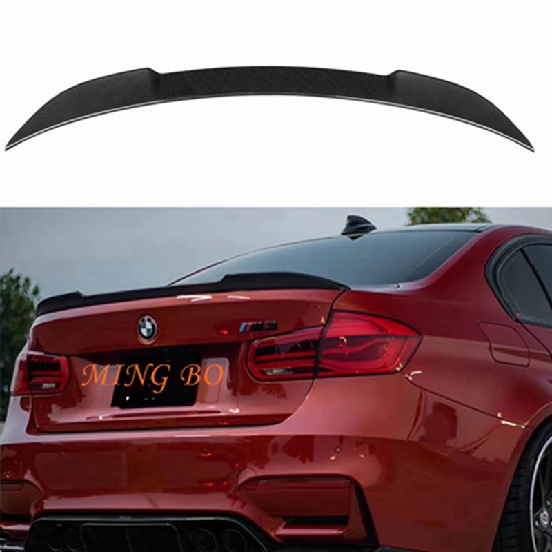 

FOR BMW 3 Series F30 F35&M3 F80 Sedan CS Style Carbon fiber Rear Spoiler Trunk wing 2011-2019 FRP Forged carbon