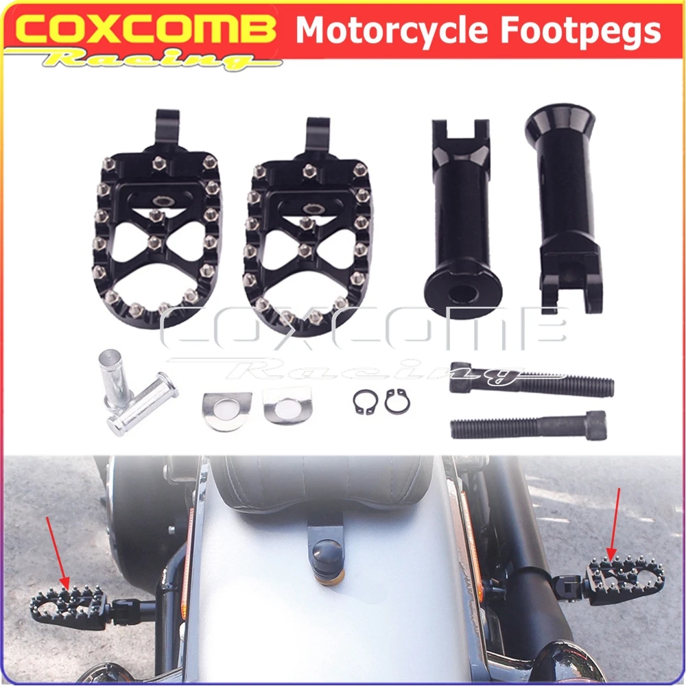

Cross Country Style Passenger Front/Rear Platform Foot Peg Footrest Clamp Bracket For Harley Softail Slim ​Low Rider Street Bob
