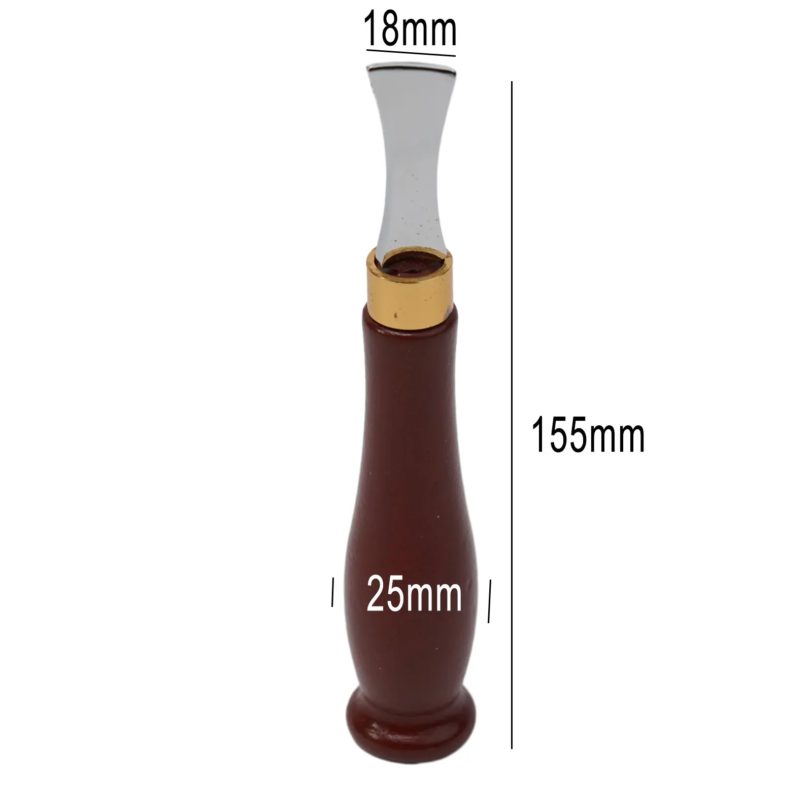 1 0mm Leather Arch Edge Sector Shallow Groove Crimper Pressure Line Tool  Steel and Wood Material for Durability