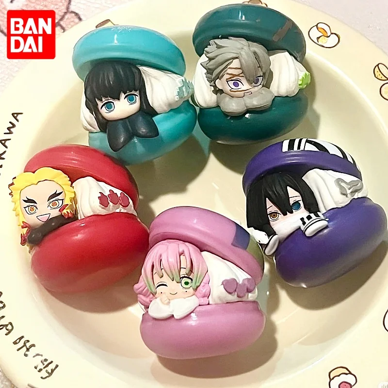 

BANDAI Capsule Action Anime Demon Slayer Kimetsu No Yaiba Cylinder Muichiro Kyoujuro Mitsuri Obanai Sanemi Macaron Фигурки Игрушки