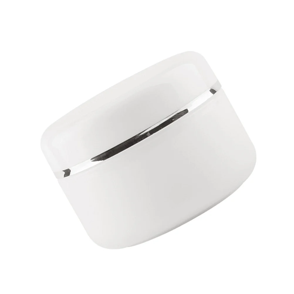 5 stks 20G Mini Draagbare Ronde Lege Crème Flessen Voor Reizen Hervulbare Containers Lichtgewicht Lekvrij Pp Materiaal Wit