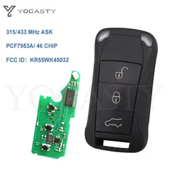 YOCASTY Keyless Entry Smart Flip Remote 433 315 Mhz Car Key Fob for Porsche for Cayenne 2005 2006 2007 2008 2009 2010 2011