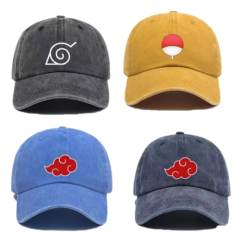 

New Narutos Baseball Caps Cartoon Japanese Anime Figure Peaked Cap Outdoor Seaside Tourism Sunhat Fashion Hip Hop Sun Hats Gift