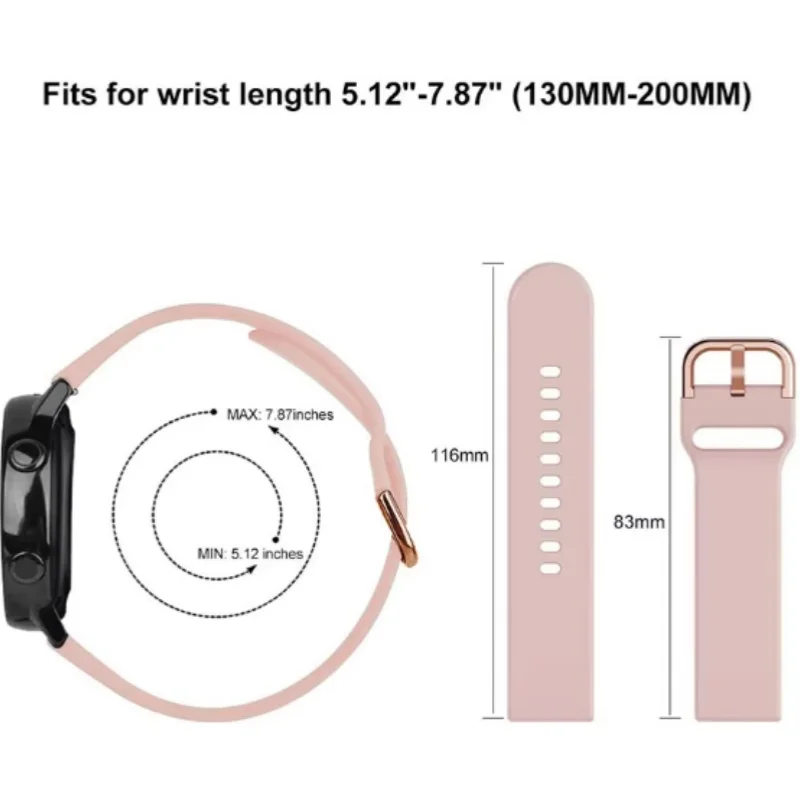 삼성 갤럭시 핏 3 용 실리콘 스포츠 스트랩, 통기성 손목 밴드, 교체 팔찌 액세서리