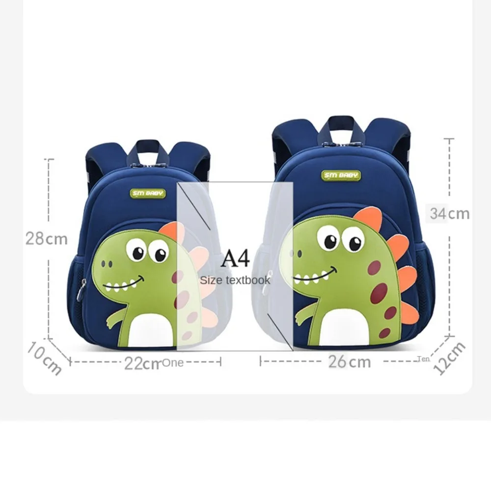 Nylon Polyester Small Kindergarten Backpack Blue Pink Yellow Waterproof Prevent Getting Lost School Bags Large Capacity