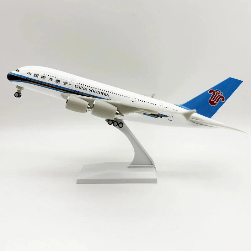 

1/240 Scale Aircraft Model Kit 30cm China Southern Airlines Airbus 380 Miniature Airplane Plane (With Stand) Aviation Toys For