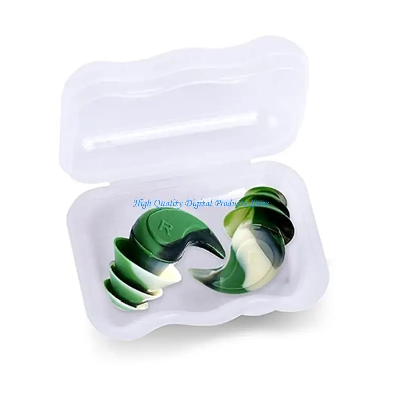 U2JE – bouchons d'oreilles en Silicone pour dormir, réduction du son, auditive, bouchons Anti-bruit propres pour 2x