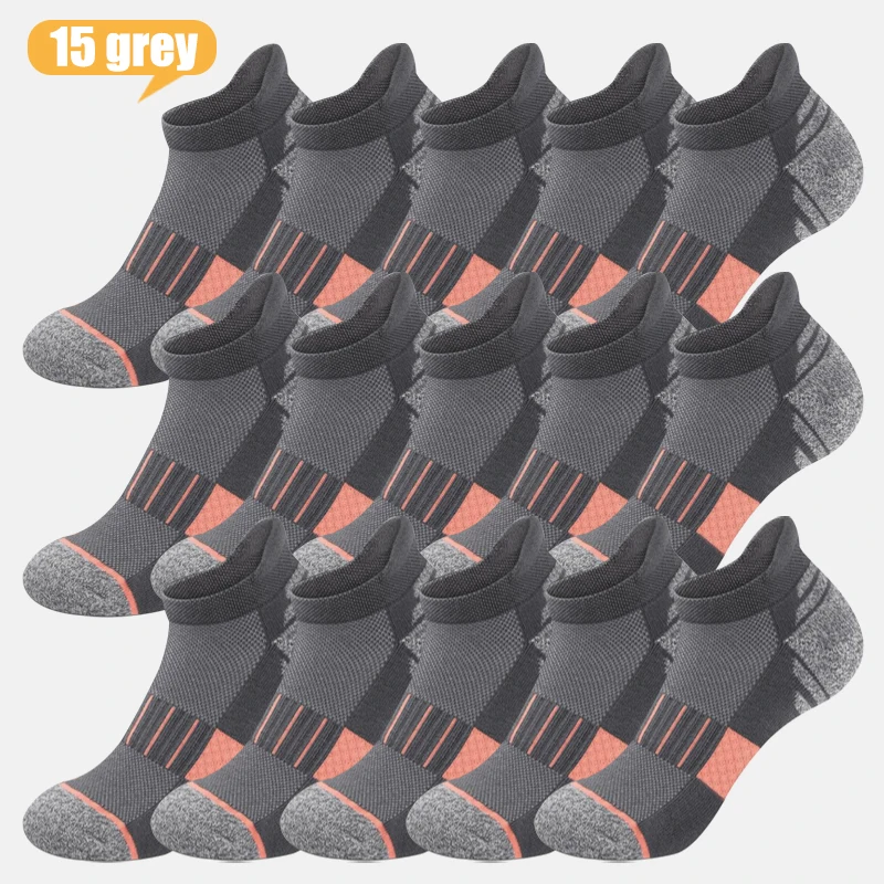 

15pairs mesh slim comfortable breathable Pressure reducing wearresistant low-top light thin Tyr socks fitness jogging adaptation