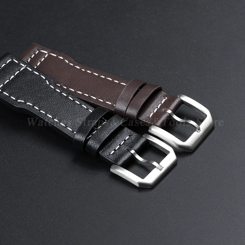 Leather Watch Strap for IWC for Pilot Series 20mm 21mm 22mm Wristband Cowhide Bracelet Men Waterproof Watch Bracelet Accessories